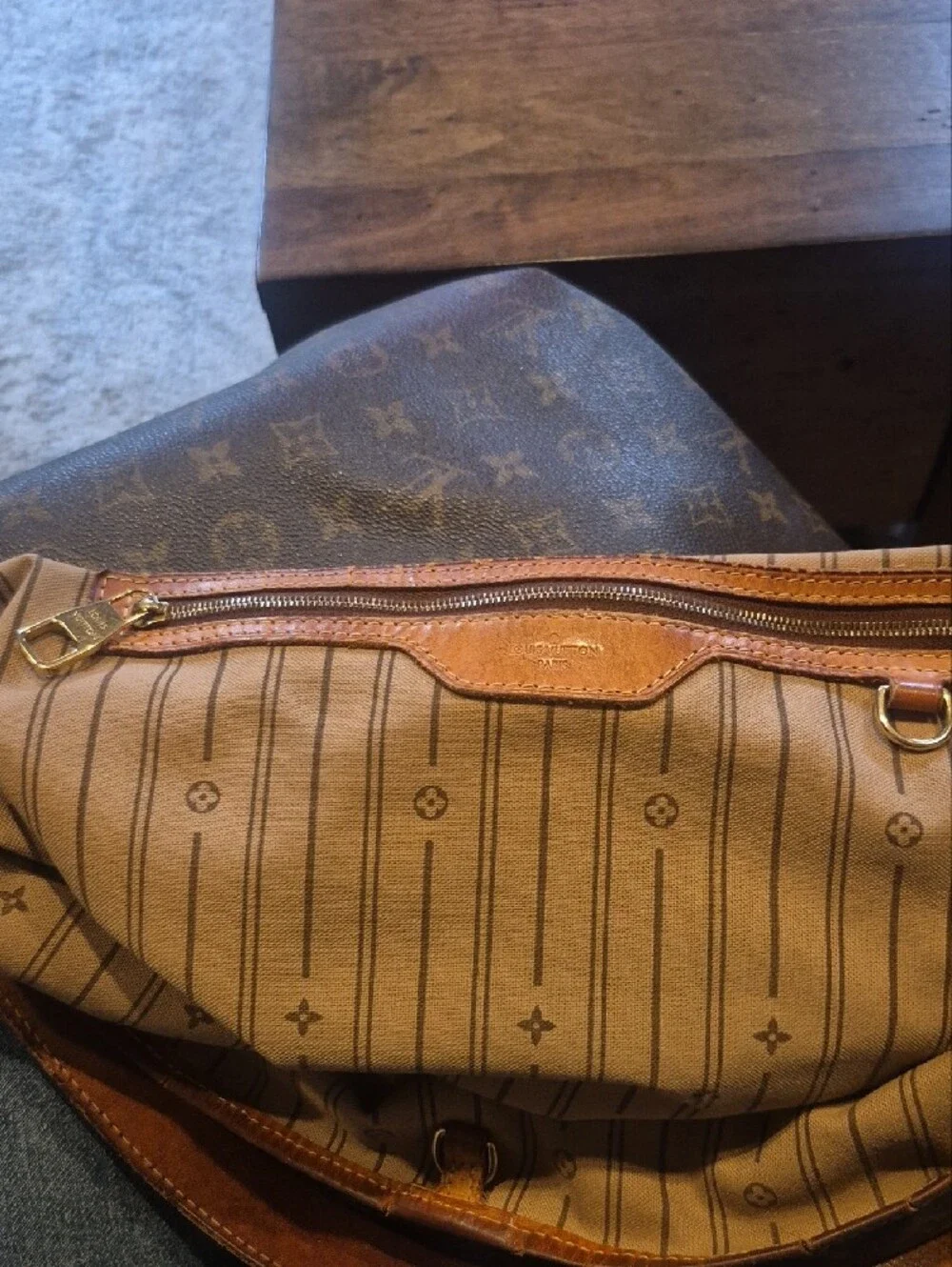 Louis Vuitton Monogram Canvas Hobo Bag in Brown and Tan